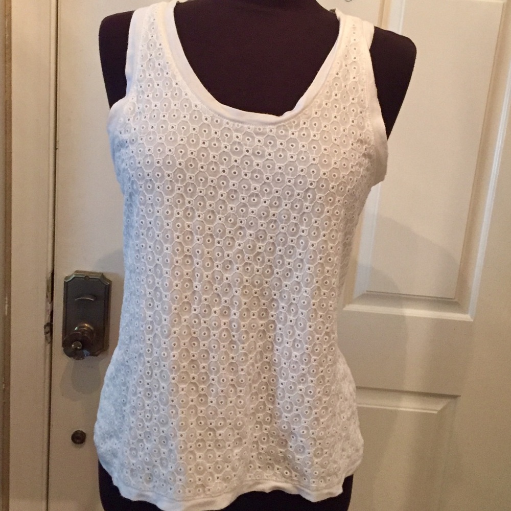J Crew Eyelet Tank